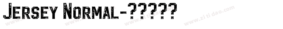Jersey Normal字体转换